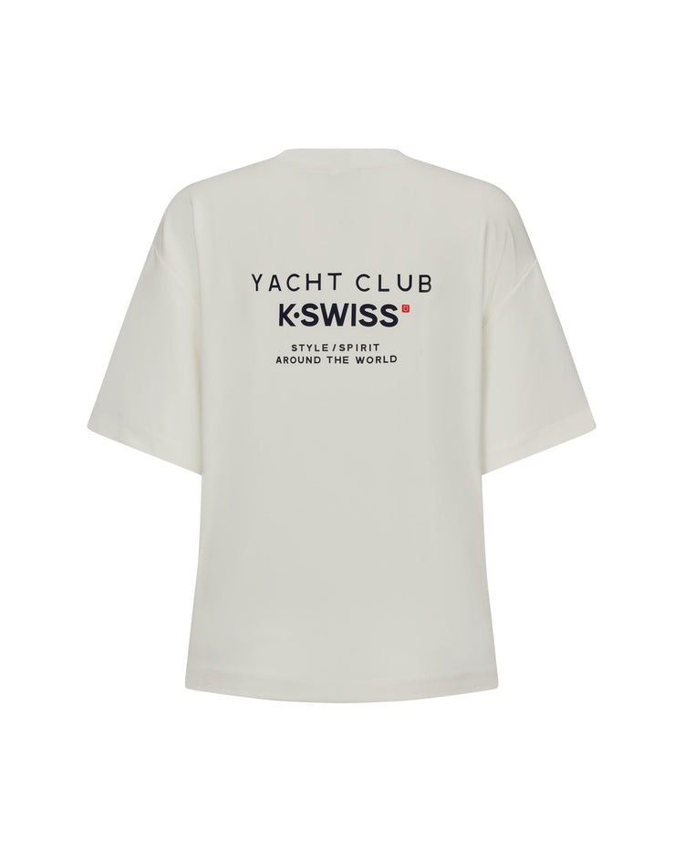 1910768-115 | WOMEN'S K-SWISS LOGO LOOSE FIT T-SHIRT | WHITE/SPECIAL