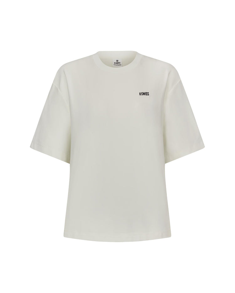 1910768-115 | WOMEN'S K-SWISS LOGO LOOSE FIT T-SHIRT | WHITE/SPECIAL