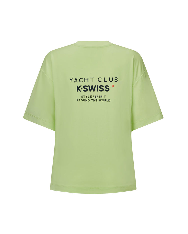 1910768-334 | WOMEN'S K-SWISS LOGO LOOSE FIT T-SHIRT | GREEN/MULTI