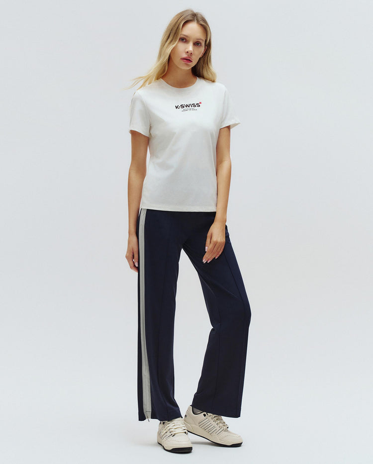 1910769-115 | WOMEN'S K-SWISS LOGO SHORT SLEEVES T-SHIRT | WHITE/SPECIAL