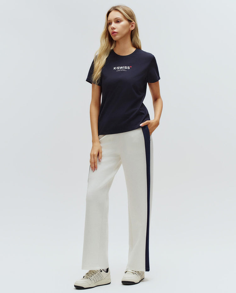 1910769-495 | WOMEN'S K-SWISS LOGO SHORT SLEEVES T-SHIRT | BLUE/MISC