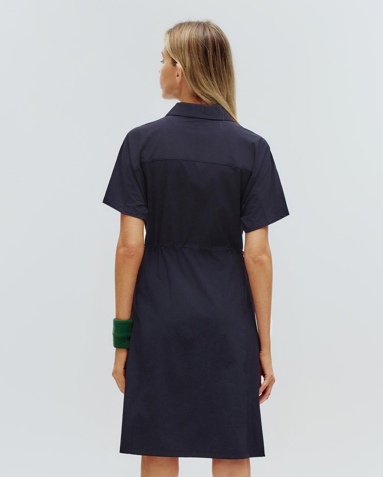 1910772-495 | WOMEN'S K-SWISS LOGO HALF-ZIP POLO DRESS | BLUE/MISC