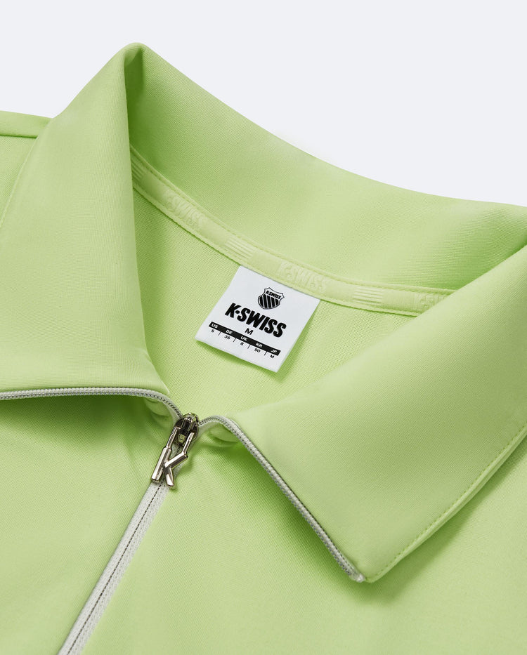 1910773-334 | WOMEN'S LOGO HALF-ZIP COLOR BLOCKS POLO DRESS | GREEN/MULTI