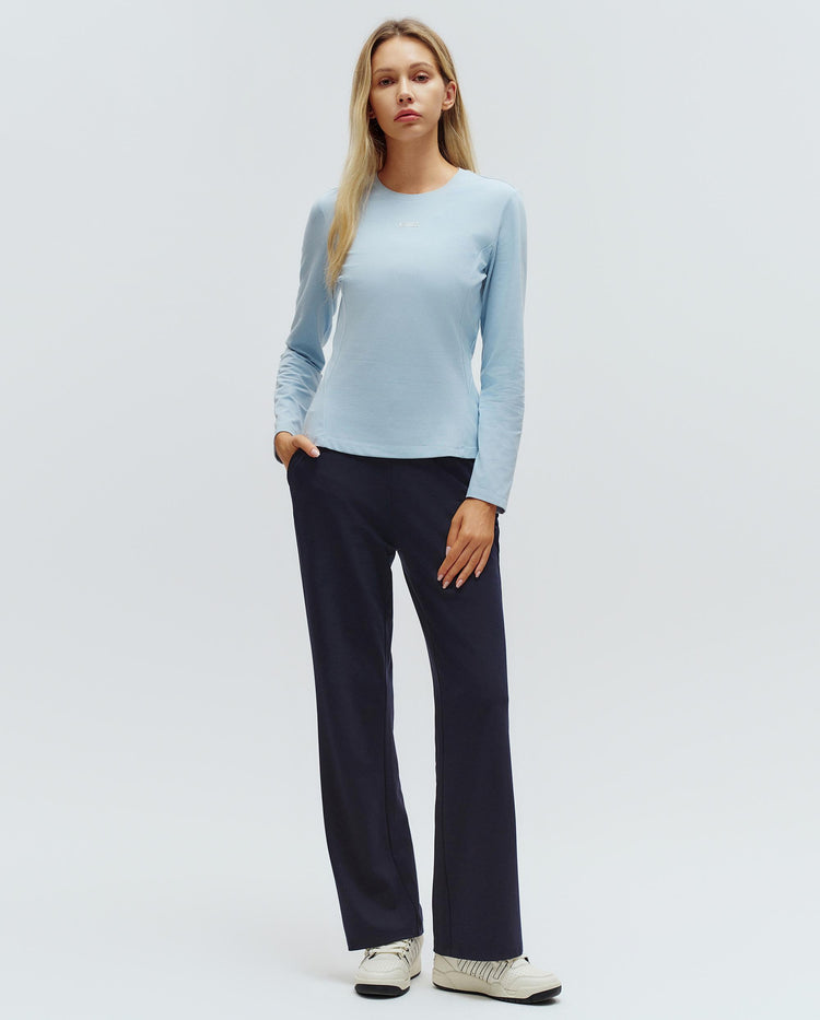 1910774-495 | WOMEN'S LOOSE FIT STRAIGHT PANTS | BLUE/MISC