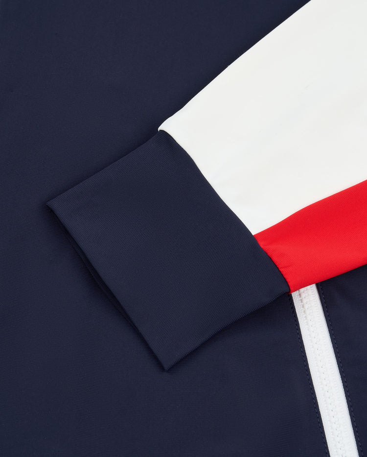 1910784-456 | WOMEN'S GRAND PARIS LOGO COLOR BLOCK JACKET | BLUE/MISC