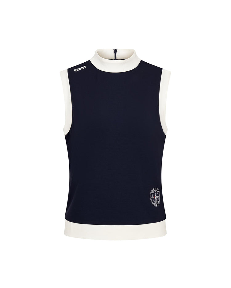 1910787-456 | WOMEN'S LOGO COLOR BLOCKS STAND COLLAR TANK TOP | BLUE/MISC