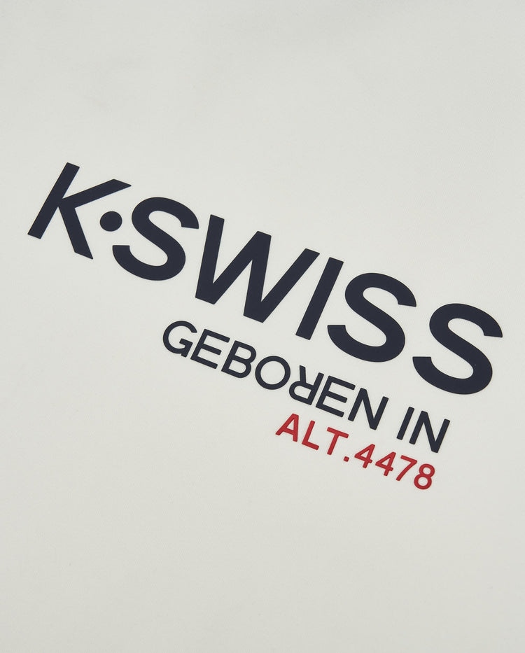 1910803-115 | WOMEN'S K-SWISS LOGO COLOR BLOCKS SWEATSHIRT | WHITE/SPECIAL