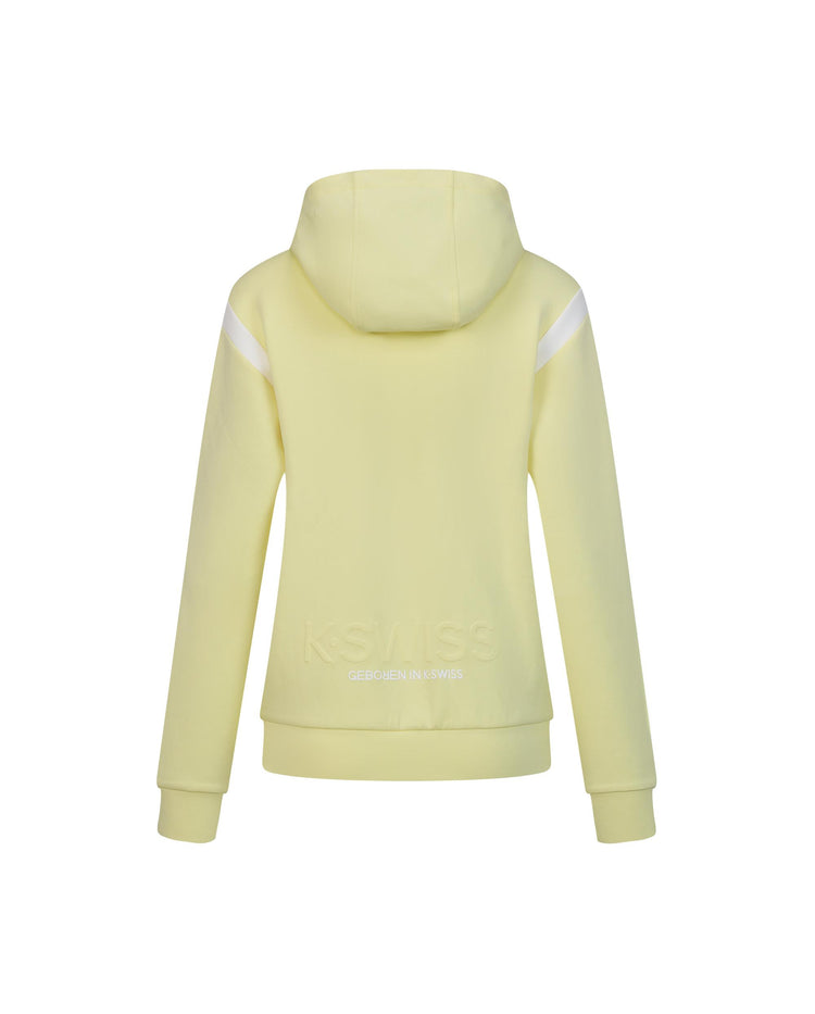 1910824-750 | WOMEN'S K-SWISS LOGO COLOR BLOCKS HOODED JACKET | YELLOW/MISC