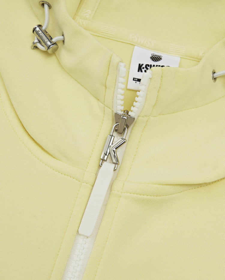 1910824-750 | WOMEN'S K-SWISS LOGO COLOR BLOCKS HOODED JACKET | YELLOW/MISC