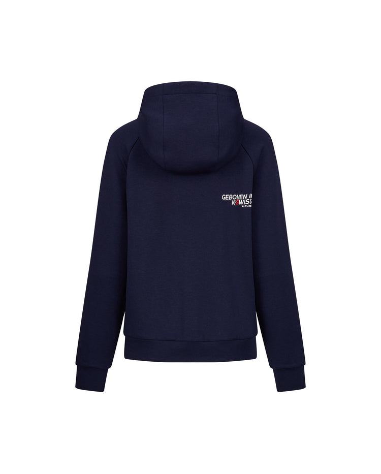 1910878-456 | WOMEN'S K-SWISS LOGO COLOR BLOCK HOODED JACKET | BLUE/MISC