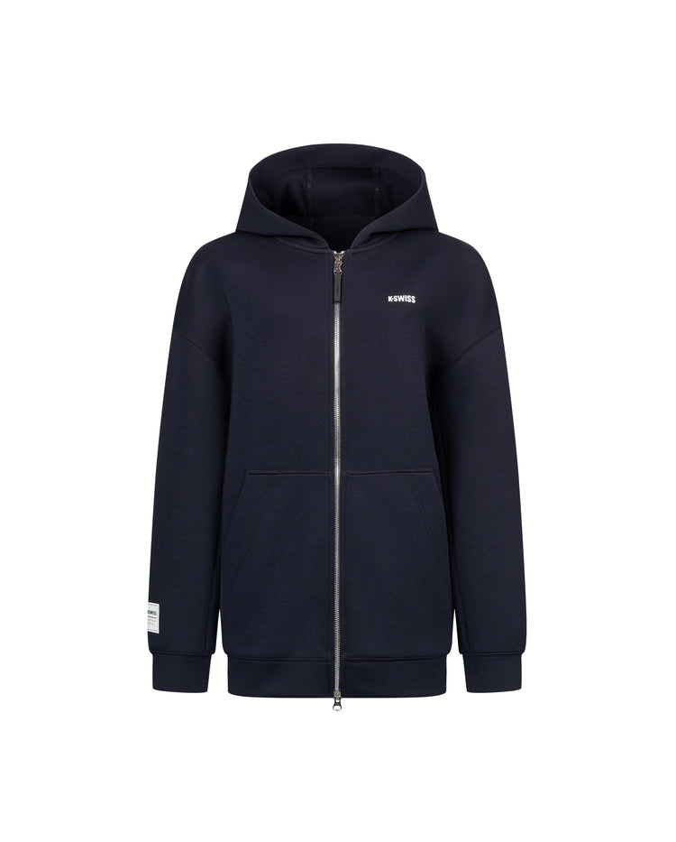 1911495-401 | WOMEN'S K-SWISS LOGO HOODED JACKET | NAVY/WHITE