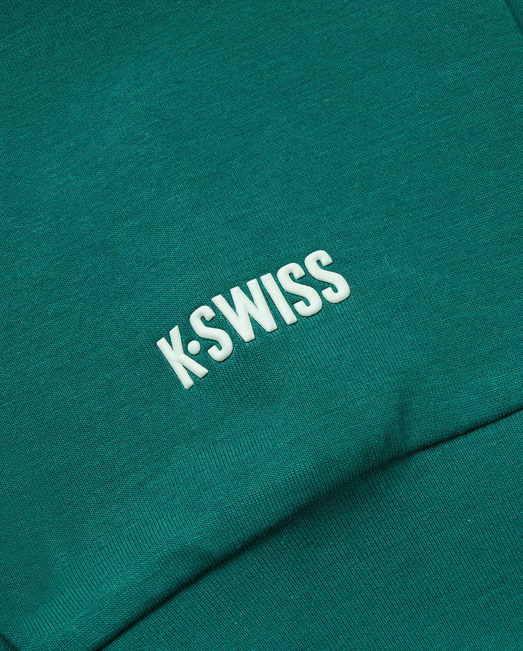 1911502-300 | WOMEN'S K-SWISS TENNIS CLUB LOGO SWEATSHIRT | FOREST GREEN