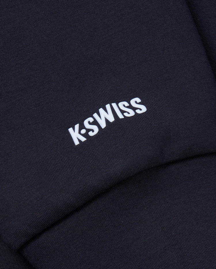 1911502-401 | WOMEN'S K-SWISS TENNIS CLUB LOGO SWEATSHIRT | NAVY/WHITE