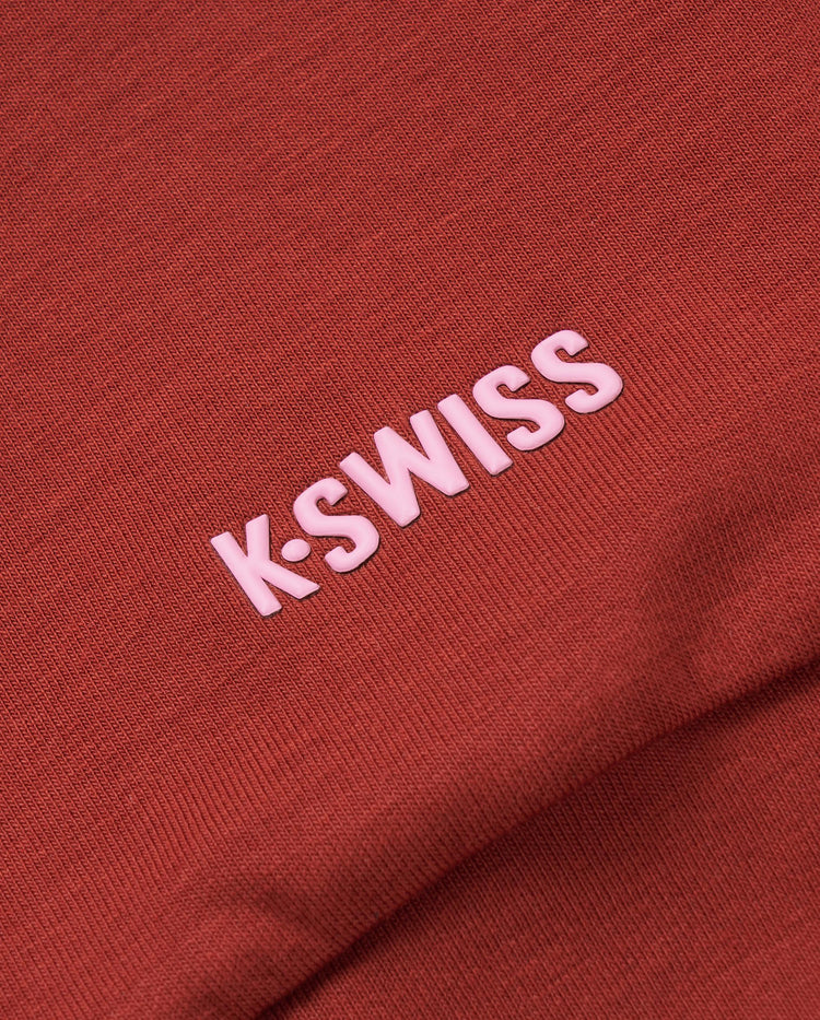 1911502-643 | WOMEN'S K-SWISS TENNIS CLUB LOGO SWEATSHIRT | MERLOT/MISC