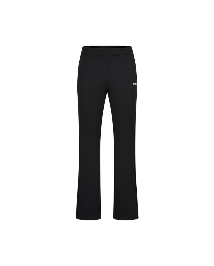 1911515-008 | WOMEN'S K-SWISS LOGO HIGH WAIST FLARED PANTS | BLACK