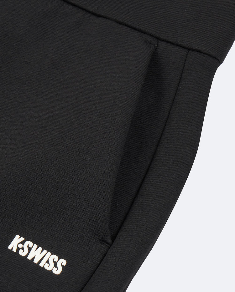 1911515-008 | WOMEN'S K-SWISS LOGO HIGH WAIST FLARED PANTS | BLACK
