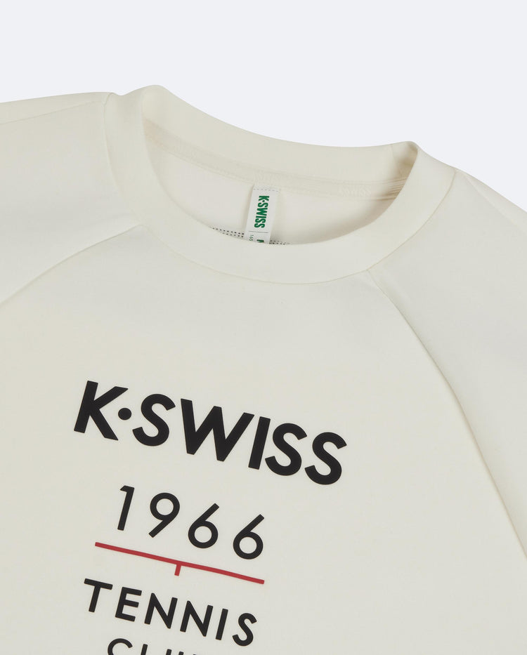 1911516-161 | WOMEN'S K-SWISS TENNIS CLUB SWEATSHIRT | WHITE