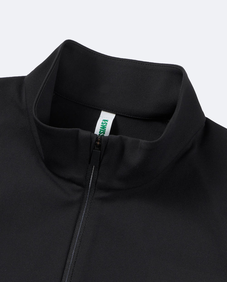 1911517-008 | WOMEN'S K-SWISS LOGO STAND COLLAR JACKET | BLACK
