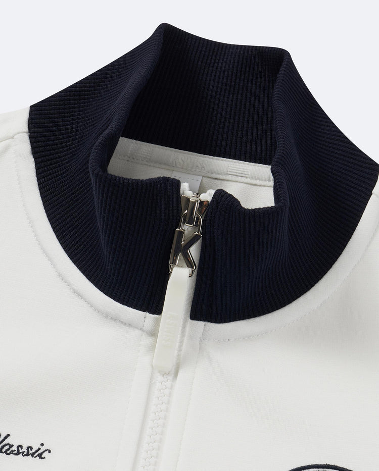 1911549-161 | WOMEN'S LOGO COLOR BLOCKS STAND COLLAR JACKET | WHITE
