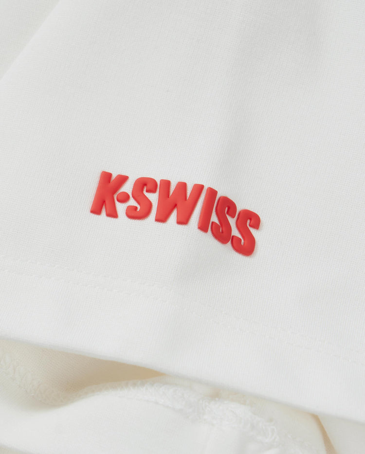 1911552-161 | WOMEN'S K-SWISS TENNIS CLUB LOGO T-SHIRT | WHITE