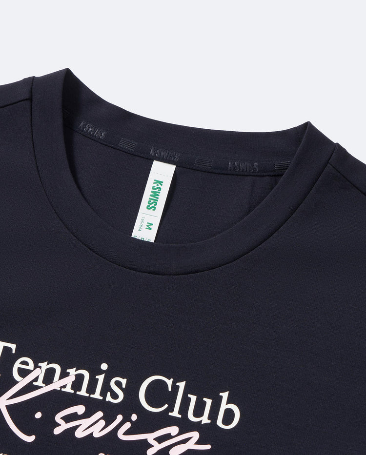 1911552-401 | WOMEN'S K-SWISS TENNIS CLUB LOGO T-SHIRT | NAVY