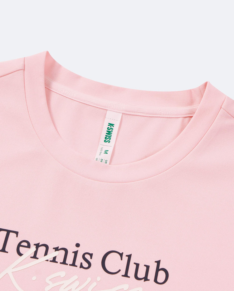 1911552-605 | WOMEN'S K-SWISS TENNIS CLUB LOGO T-SHIRT | PINK