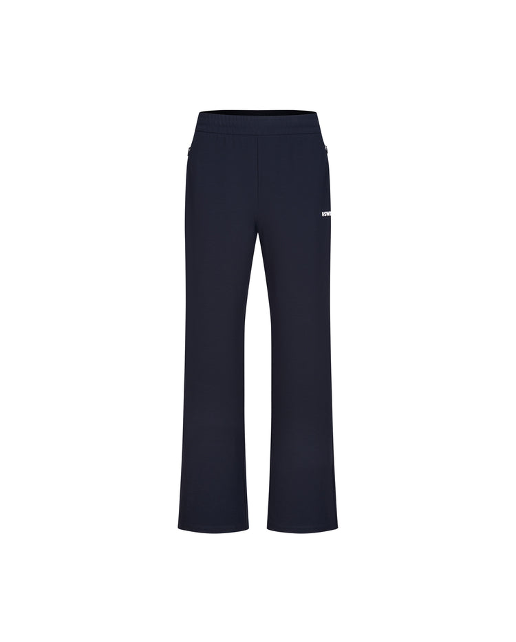 1911577-401 | WOMEN'S K-SWISS LOGO HIGH WAIST FLARED PANTS | NAVY