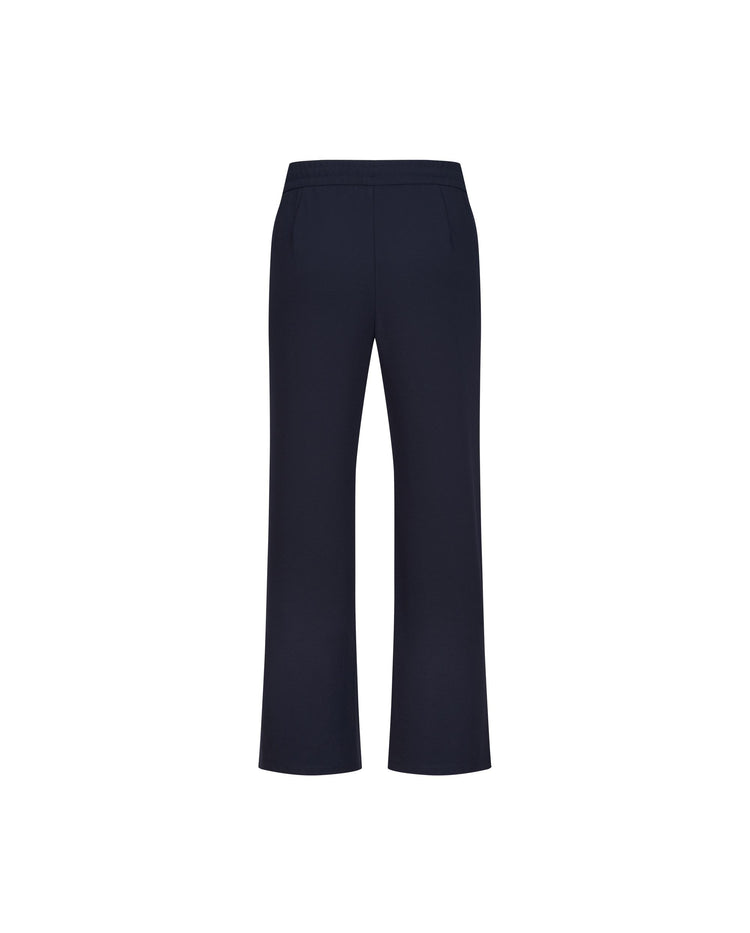 1911577-401 | WOMEN'S K-SWISS LOGO HIGH WAIST FLARED PANTS | NAVY
