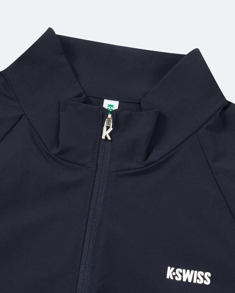 1911578-401 | WOMEN'S K-SWISS LOGO STAND COLLAR JACKET | NAVY