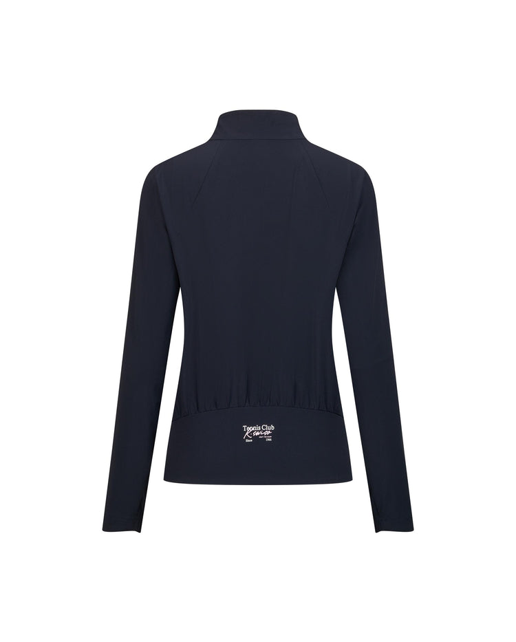 1911578-401 | WOMEN'S K-SWISS LOGO STAND COLLAR JACKET | NAVY