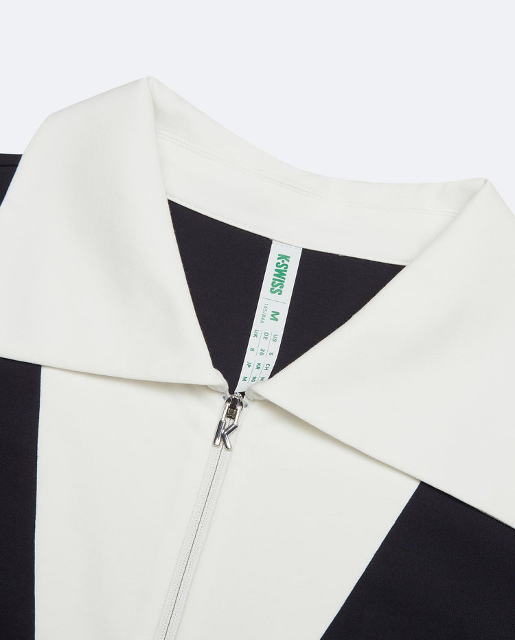 1911655-401 | WOMEN'S HALF-ZIP LOOSE FIT COLOR BLOCK POLO SHIRT | NAVY