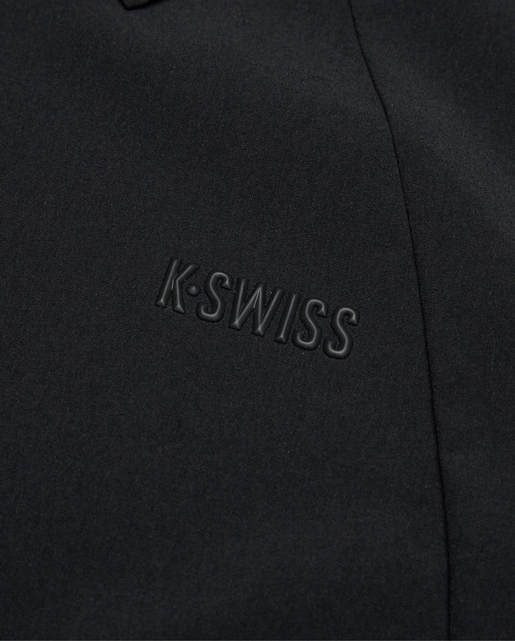 1911661-008 | WOMEN'S K-SWISS LOGO HALF-ZIP POLO DRESS | BLACK