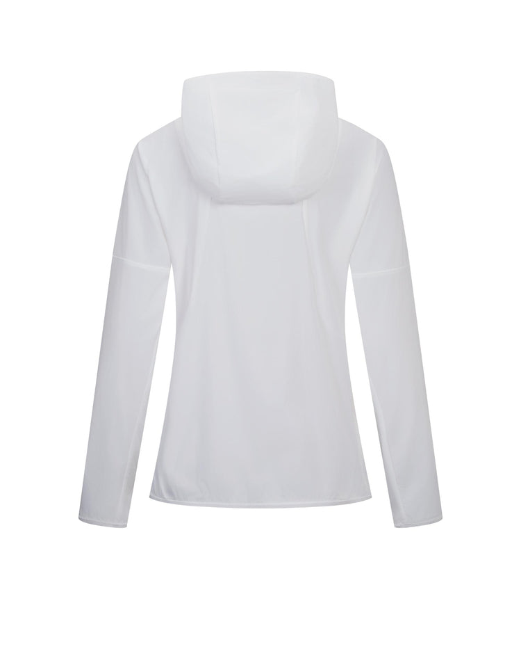1911672-101 | WOMEN'S LOGO UPF50+ COOL FEEL HOODED JACKET | WHITE