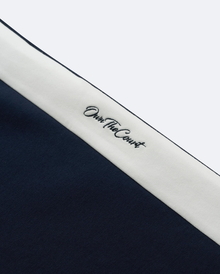 1912105-014 | WOMEN'S K-SWISS LOGO LOOSE FIT SIDE TAPED PANTS | NAVY
