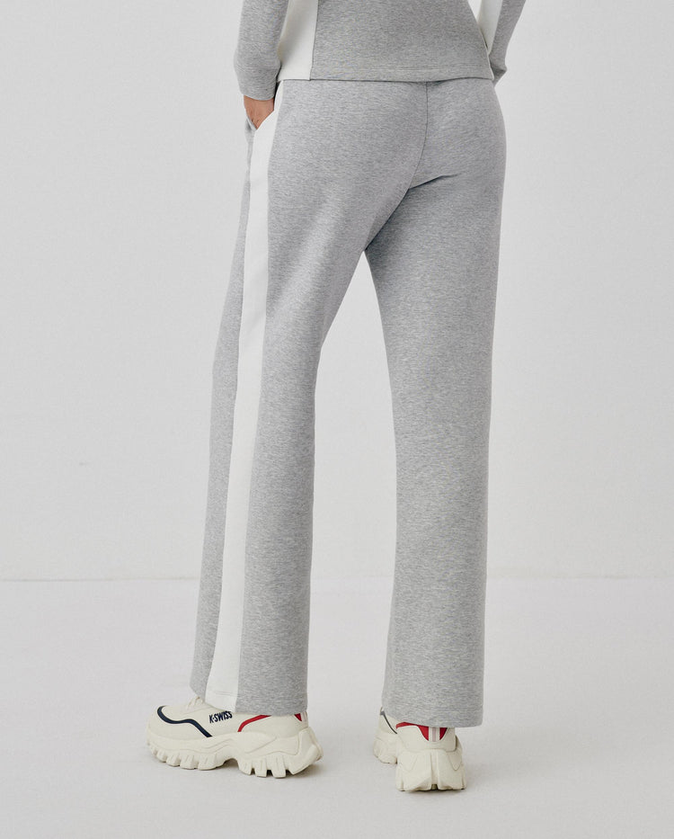 1912105-963 | WOMEN'S K-SWISS LOGO LOOSE FIT SIDE TAPED PANTS | GREY