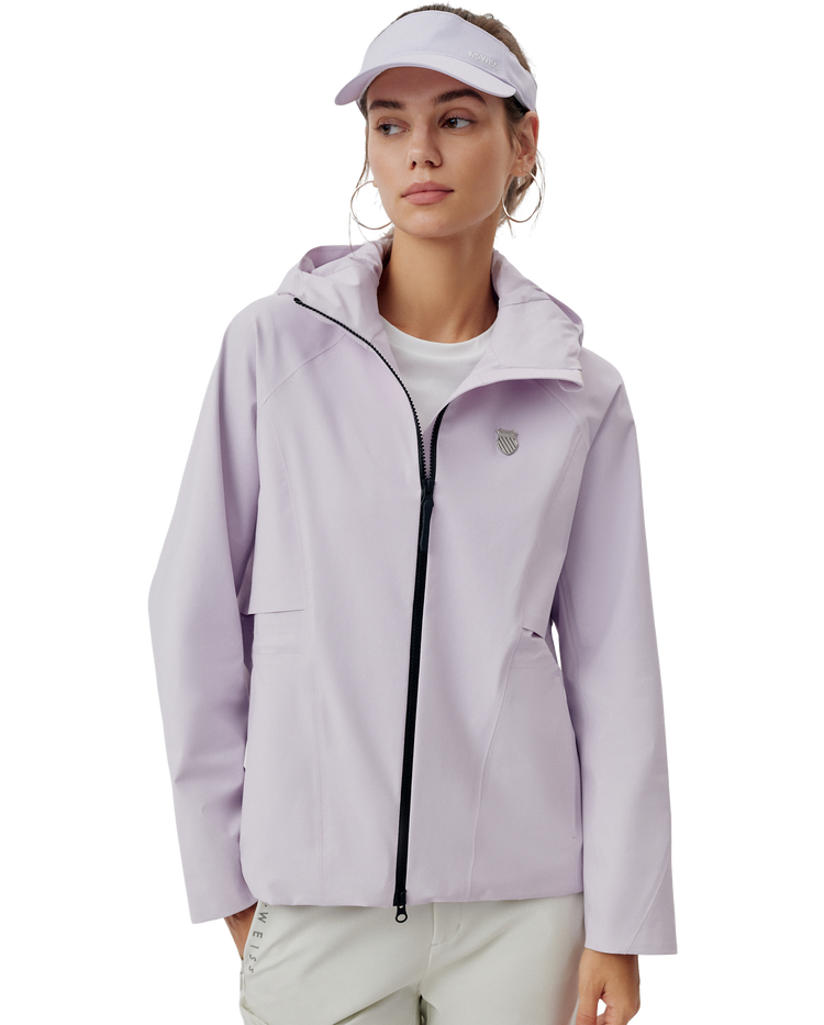 1912111-692 | WOMEN'S WATER REPELLENT LOOSE FIT HOODED JACKET | PURPLE