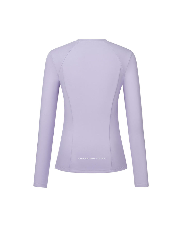 1912115-692 | WOMEN'S K-SWISS LOGO LONG SLEEVES T-SHIRT | PURPLE