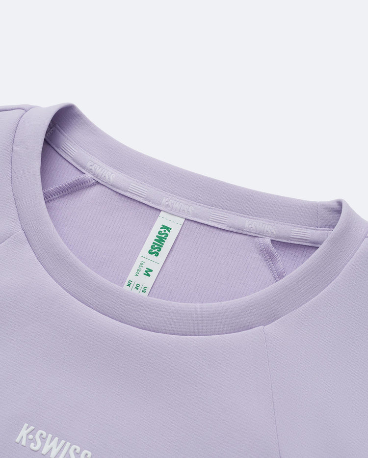 1912115-692 | WOMEN'S K-SWISS LOGO LONG SLEEVES T-SHIRT | PURPLE