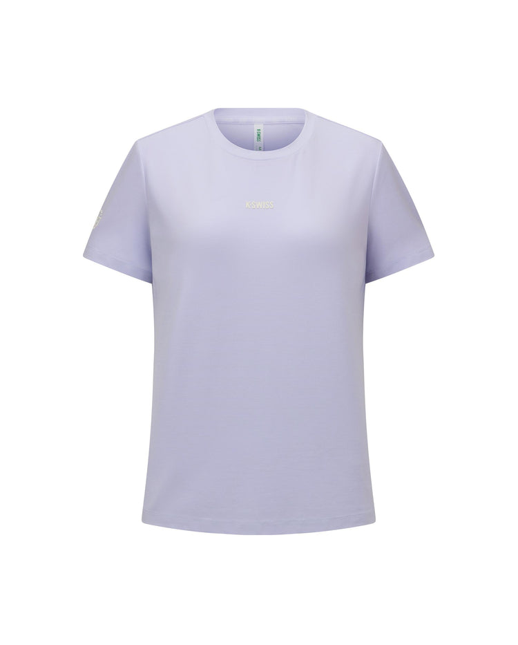 1912124-638 | WOMEN'S K-SWISS LOGO SHORT SLEEVES T-SHIRT | PURPLE