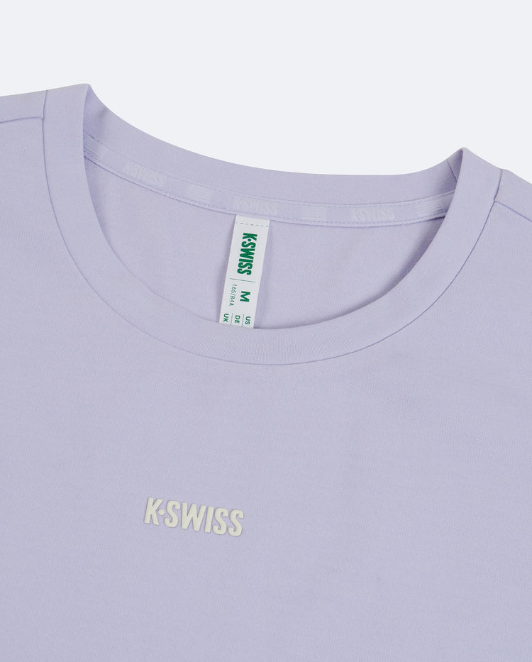 1912124-638 | WOMEN'S K-SWISS LOGO SHORT SLEEVES T-SHIRT | PURPLE