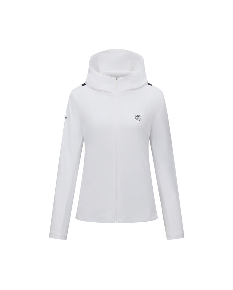 1912126-101 | WOMEN'S UPF50+ SWEAT ABSORB QUICK-DRY HOODED JACKE | WHITE