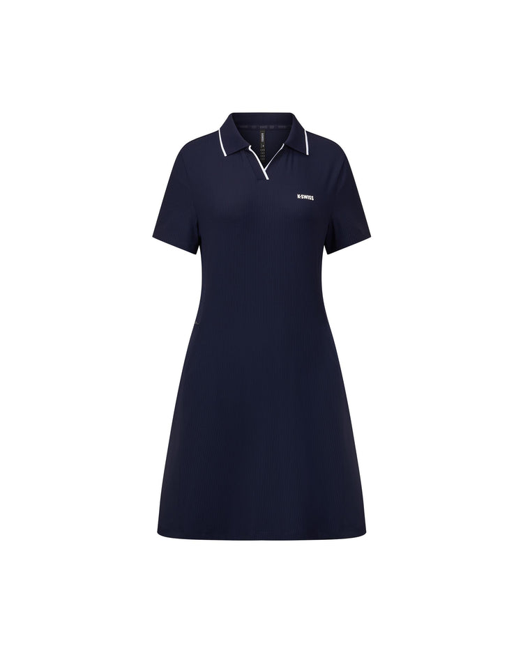 1912131-499 | WOMEN'S K-SWISS LOGO TENNIS POLO DRESS | NAVY