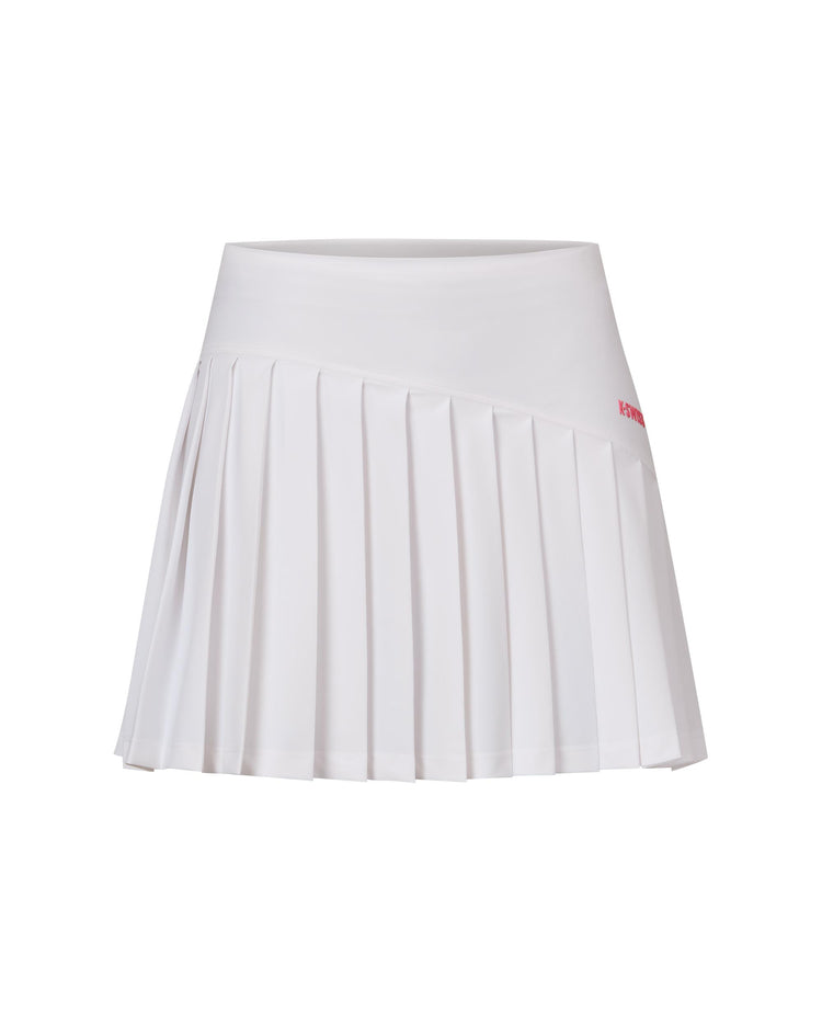 1912135-101 | WOMEN'S LOGO QUICK-DRY PLEATED TENNIS SKIRT | WHITE