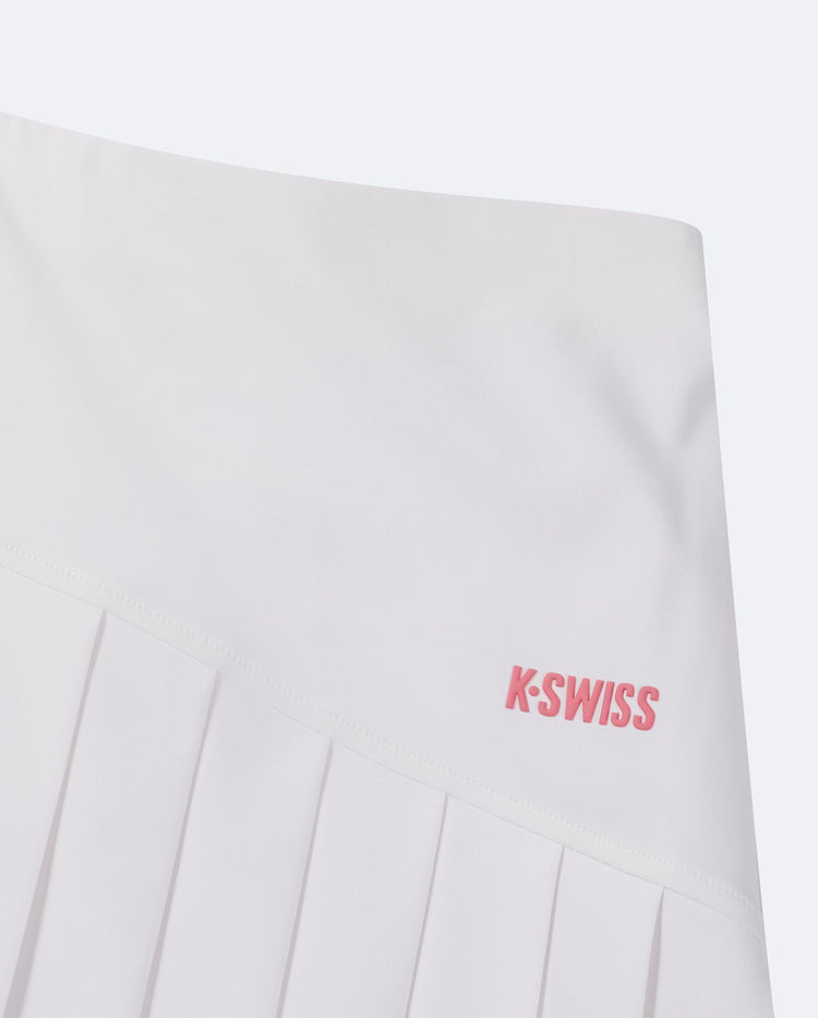 1912135-101 | WOMEN'S LOGO QUICK-DRY PLEATED TENNIS SKIRT | WHITE
