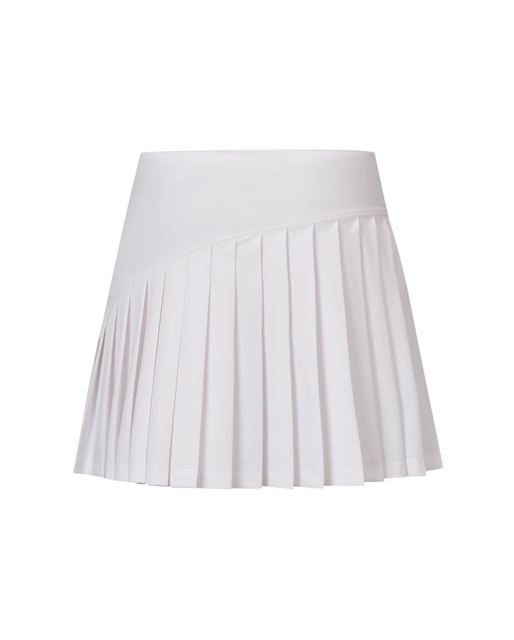 1912135-101 | WOMEN'S LOGO QUICK-DRY PLEATED TENNIS SKIRT | WHITE