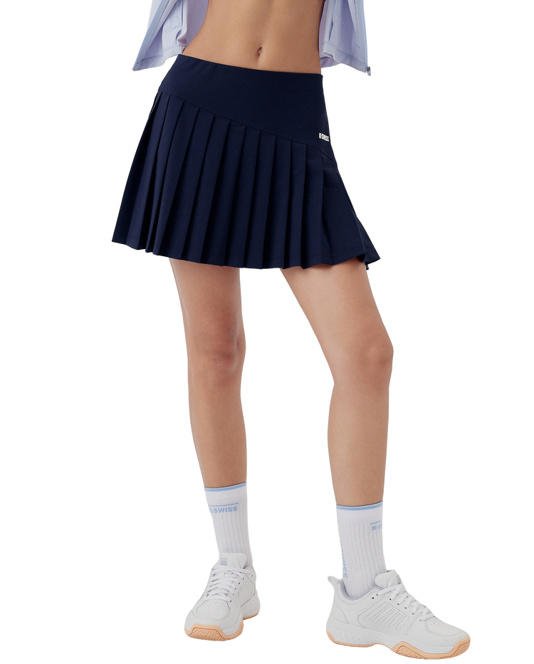 1912135-499 | WOMEN'S LOGO QUICK-DRY PLEATED TENNIS SKIRT | NAVY