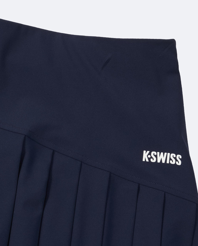 1912135-499 | WOMEN'S LOGO QUICK-DRY PLEATED TENNIS SKIRT | NAVY