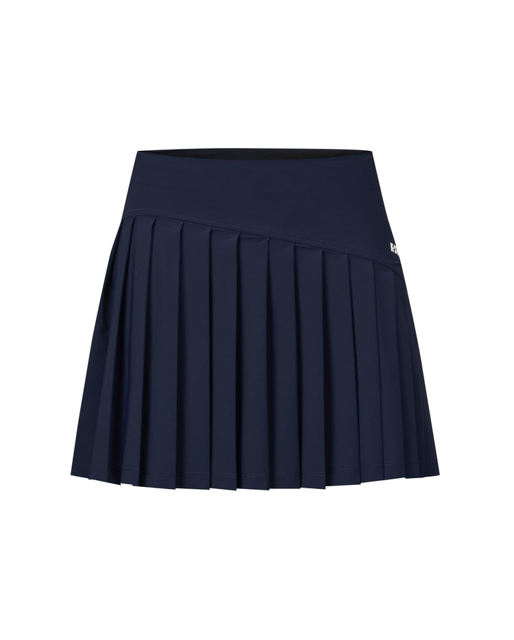 1912135-499 | WOMEN'S LOGO QUICK-DRY PLEATED TENNIS SKIRT | NAVY
