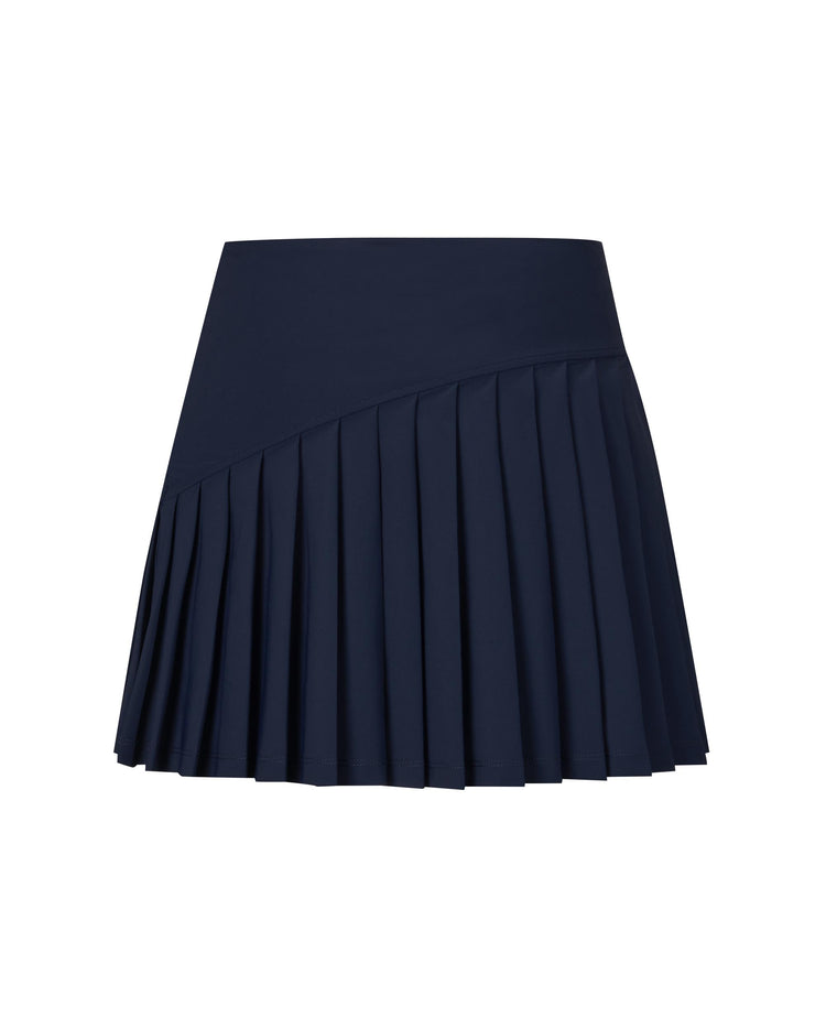 1912135-499 | WOMEN'S LOGO QUICK-DRY PLEATED TENNIS SKIRT | NAVY