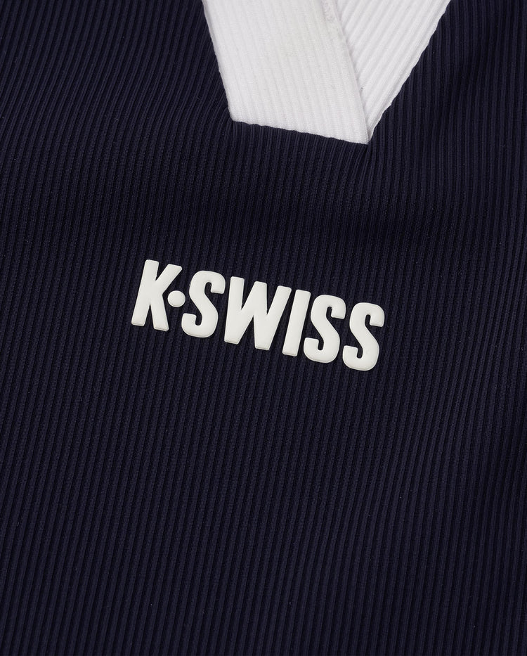 1912138-499 | WOMEN'S LOGO COLOR BLOCKS POLO TENNIS TANK TOP | NAVY